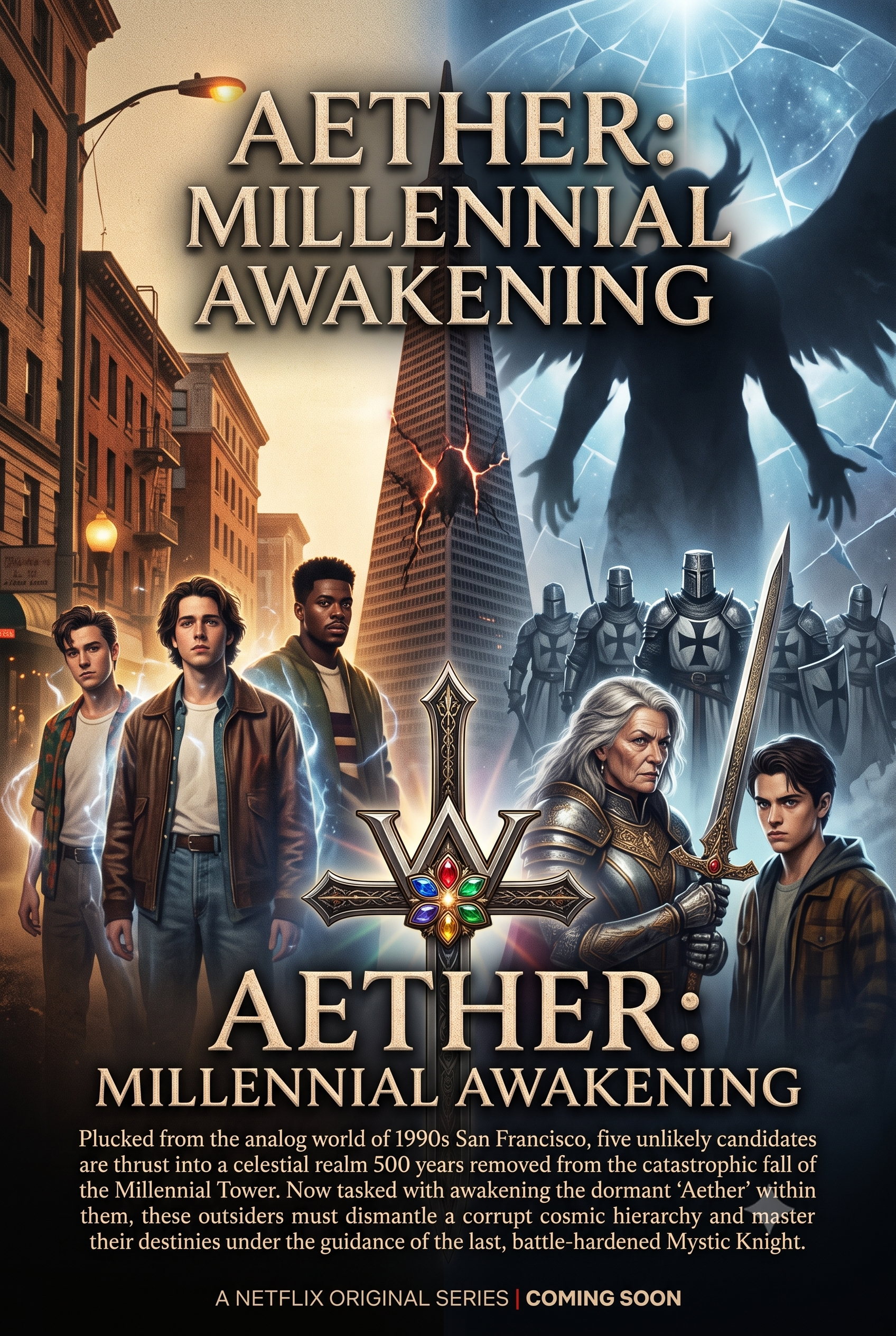 AETHER; MILLENNIAL AWAKENING PILOT SCRIPT (TV PILOT 2029)[ADAPTATION]