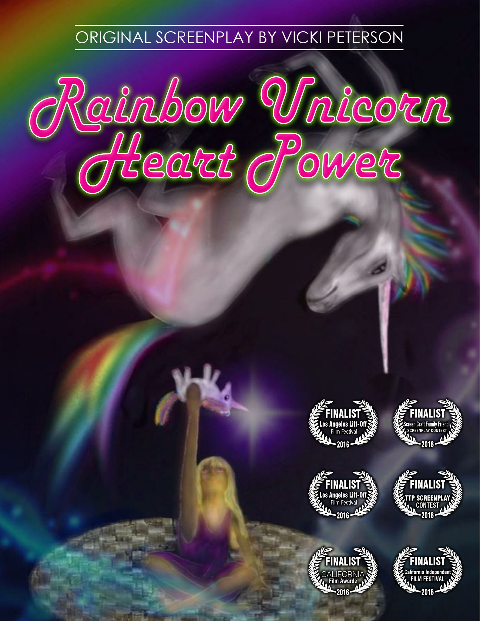 RAINBOW UNICORN HEART POWER