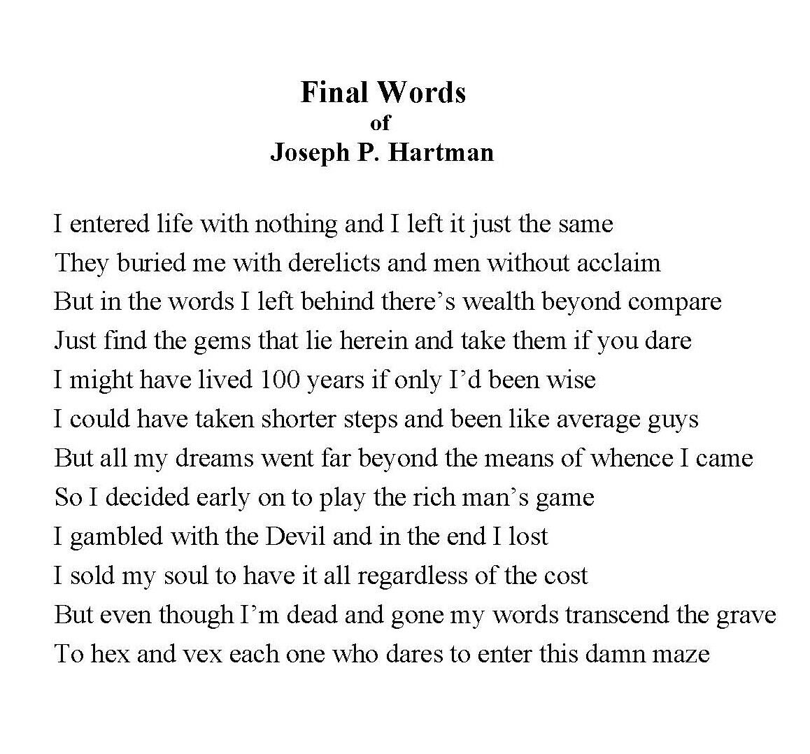 FINAL WORDS