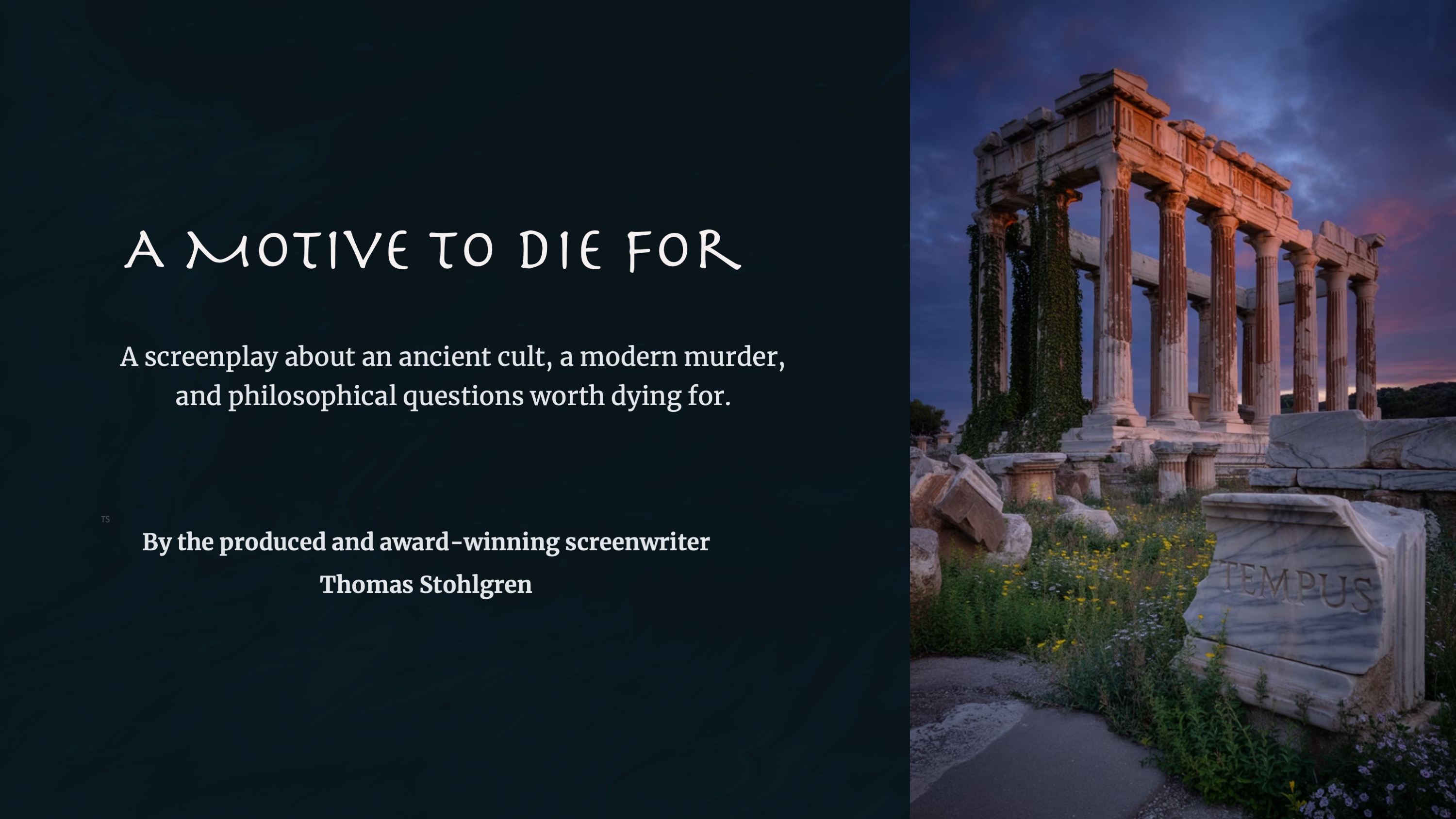 A MOTIVE TO DIE FOR