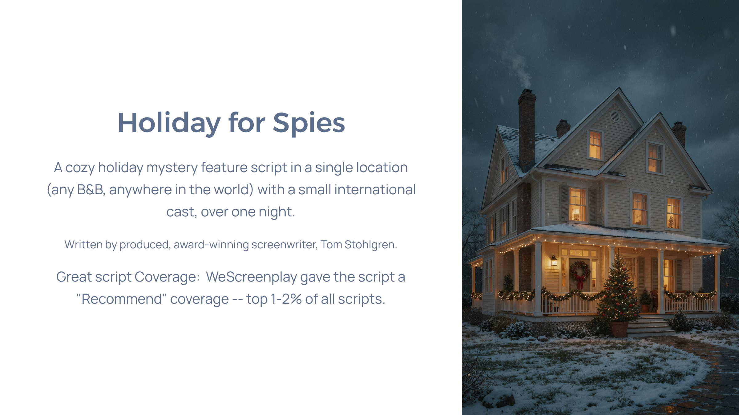 HOLIDAY FOR SPIES