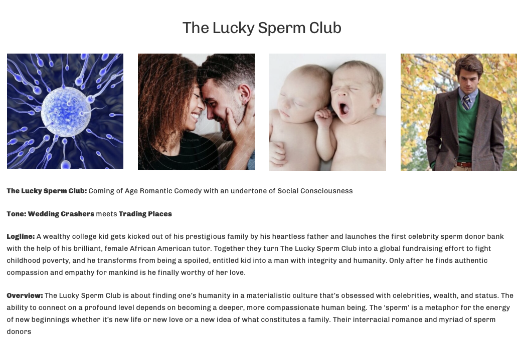 THE LUCKY SPERM CLUB