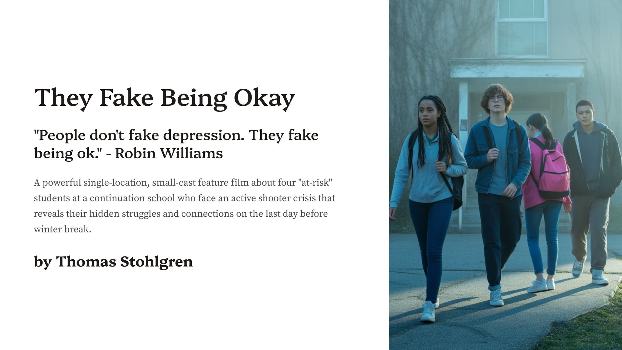 THEY FAKE BEING OKAY