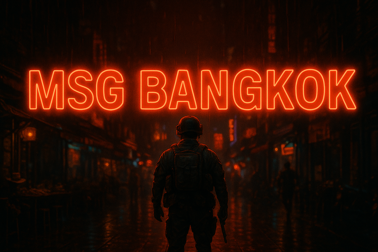 MSG BANGKOK: COVER ME, I'M FUCKED