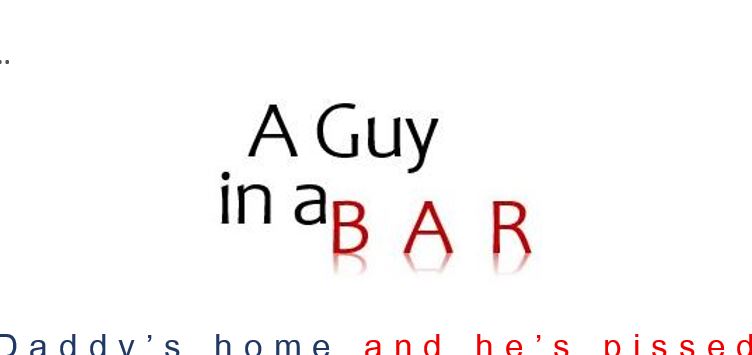 A GUY IN A BAR