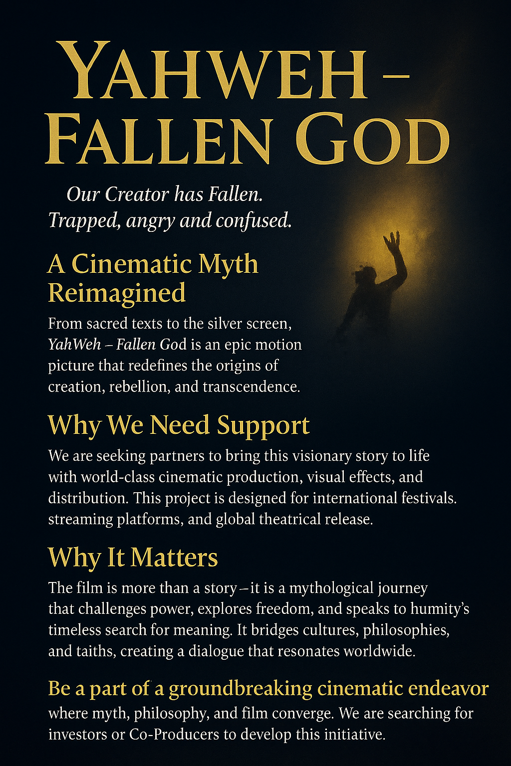 "YAHWEH - FALLEN GOD" CINEMATIC JOURNEY