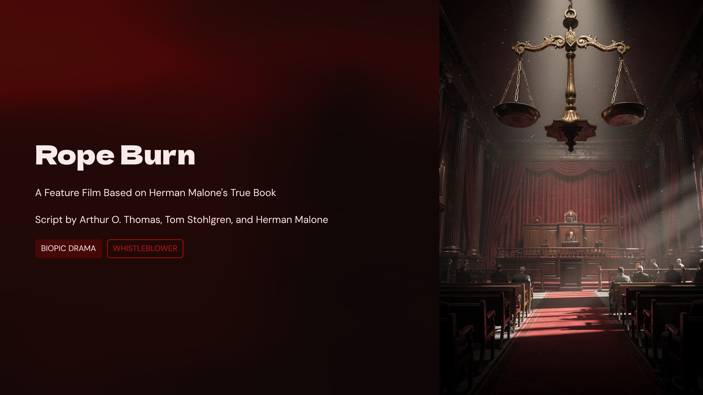 ROPE BURN BY ARTHUR O. THOMAS, TOM STOHLGREN, AND HERMAN MALONE