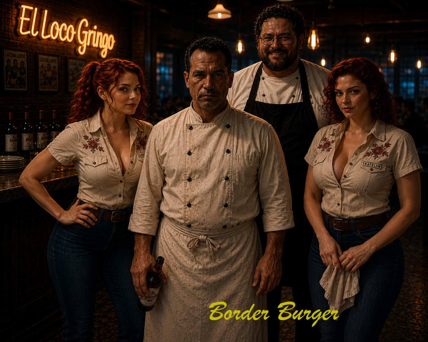 BORDER BURGER "AKA" EL LOCO GRINGO, PILOT EPISODE, 10-1 HOUR EPISODES FINISHED
