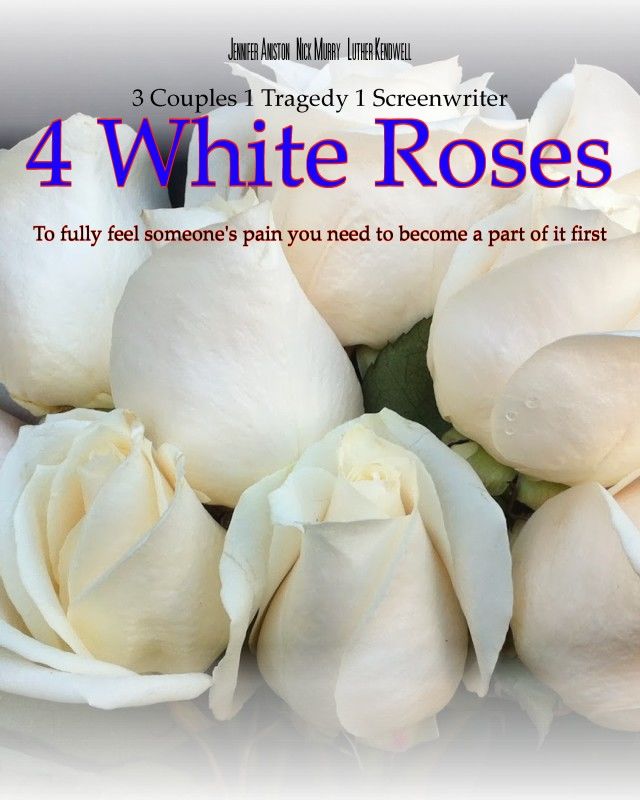 4 WHITE ROSES